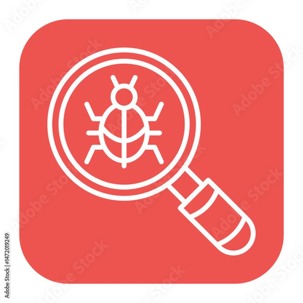 Fototapeta Bug Search Icon