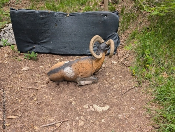 Obraz Steinbock, 3D Ziel, Bogenschießen