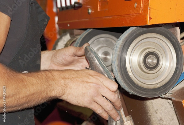 Obraz Schuster bei der Arbeit