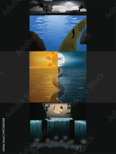 Obraz vintage design of nature preview to use painting on t-shirt