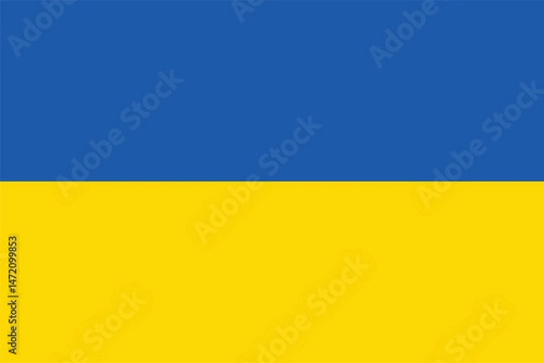 Obraz National flag of Ukraine, Ukrainian flag symbol