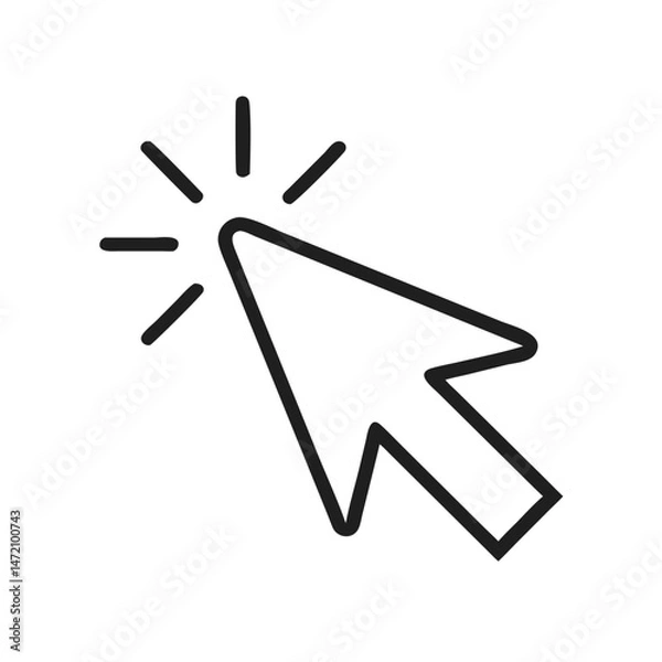 Fototapeta Cursor Click Icon