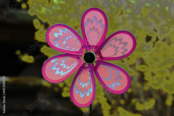 Fototapeta Windrad, Kinder Windrad, Blume