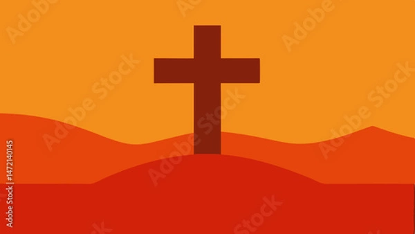 Obraz cross background 