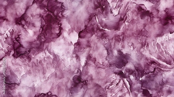 Fototapeta Abstract pattern of marbled purple hues on a surface.