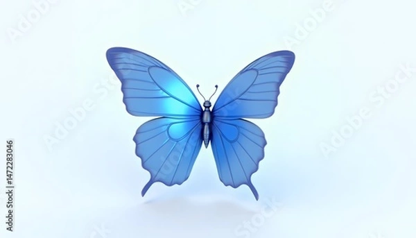 Obraz butterfly on blue