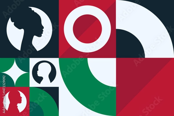 Fototapeta Juneteenth. Freedom Day. June 19. Holiday concept. Template for background, banner, card, poster with text. Vector EPS10 illustration.
