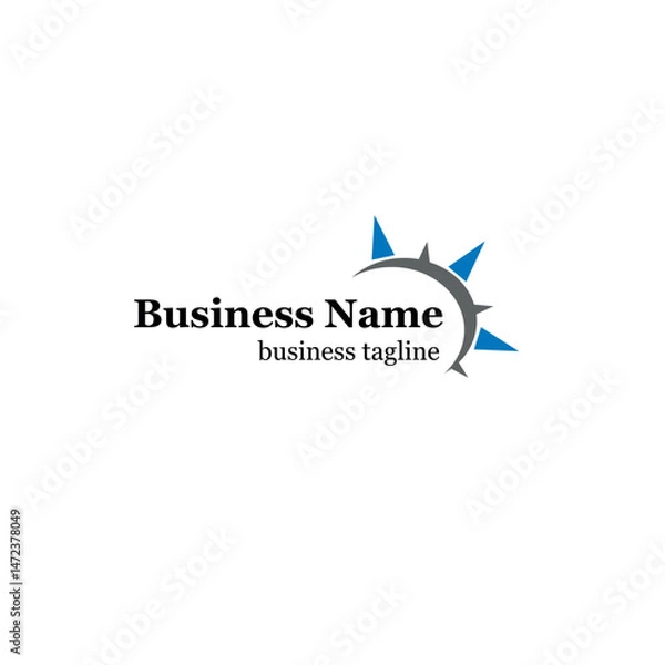 Fototapeta Modern Business Logo with Sun and Compass Symbol
Clean and modern vector logo featuring a sun and compass design, ideal for corporate branding, consultancy services, and business startups.
