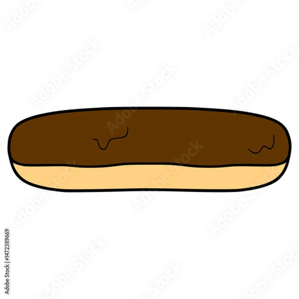 Obraz eclair illustration hand drawn isolated vector