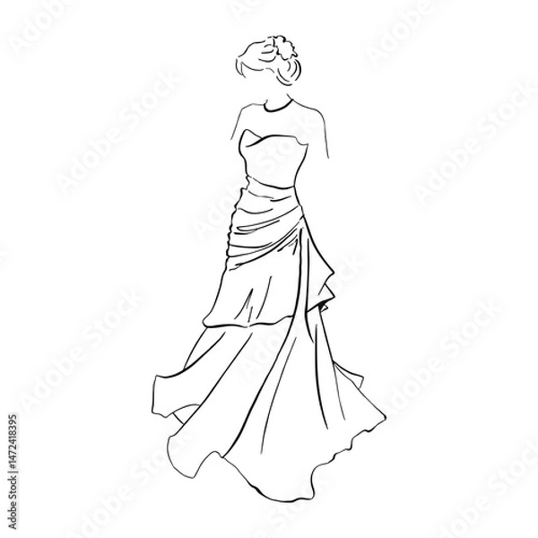 Obraz female silhouette