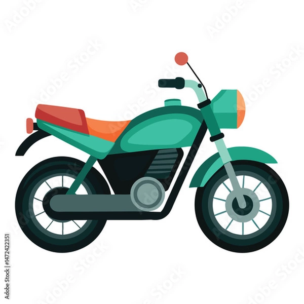 Obraz motor cycle vector image on white background