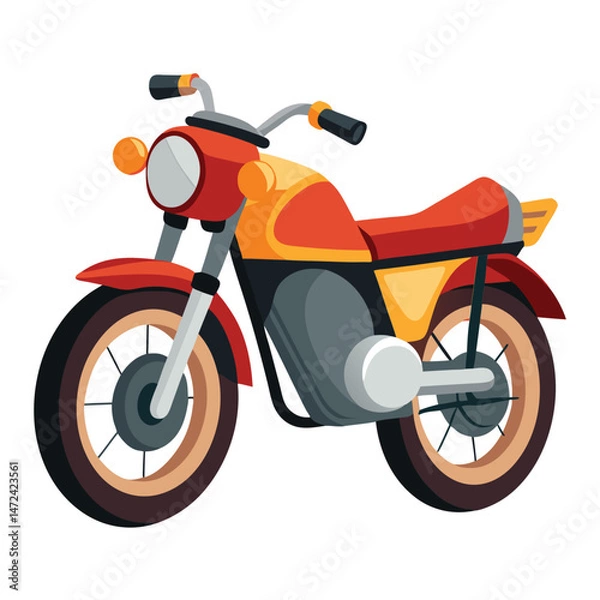 Obraz motor cycle vector image on white background