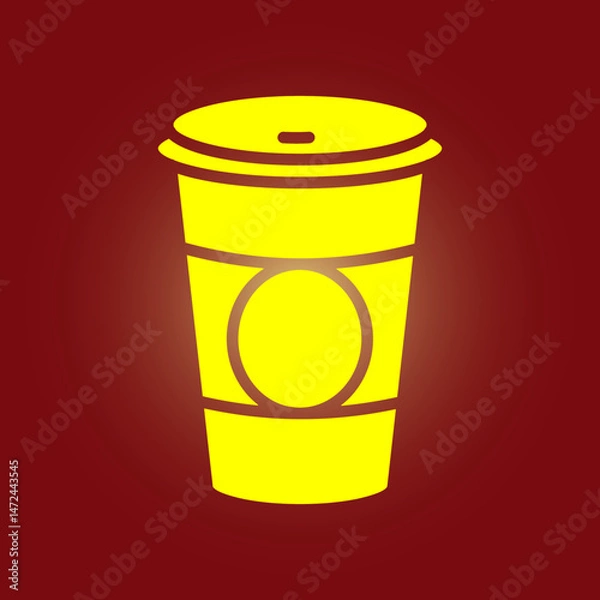 Obraz Cup trendy artwork beauteous abstract vector illustration colorful useful design