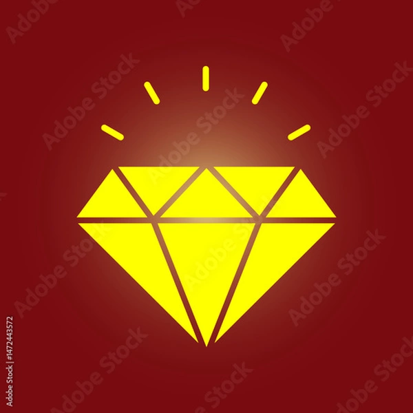 Obraz Diamond trendy artwork beauteous abstract vector illustration colorful useful design