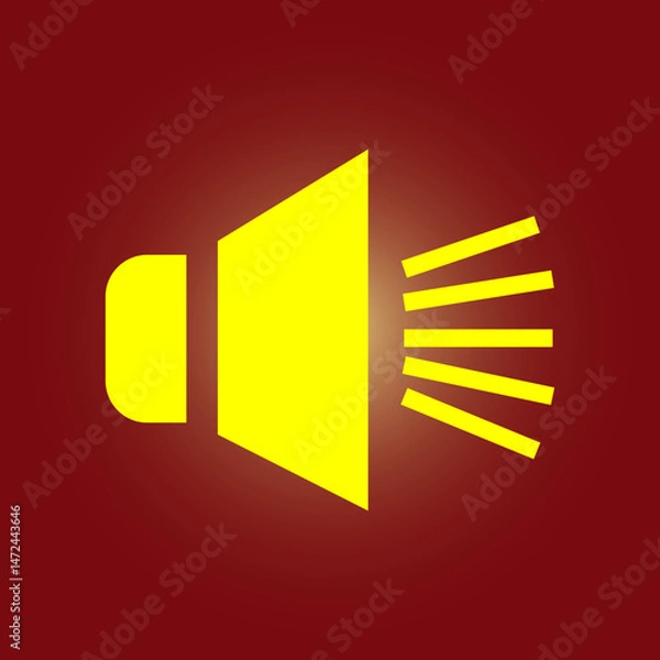 Obraz Loudspeaker trendy artwork beauteous abstract vector illustration colorful useful design