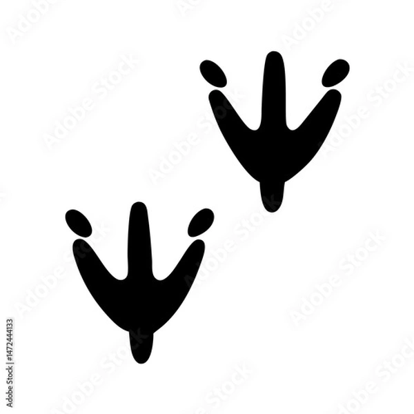 Obraz hand print icon