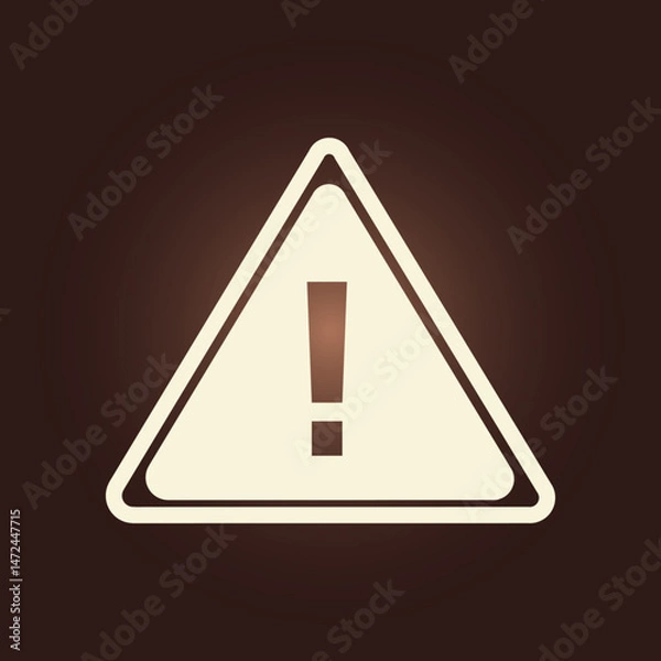 Obraz Hazard sign trendy artwork perfect abstract vector illustration colorful useful design