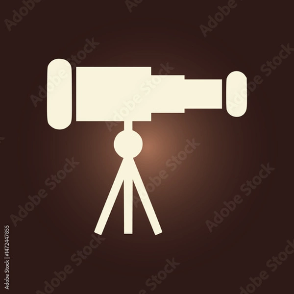 Obraz Telescope trendy artwork perfect abstract vector illustration colorful useful design