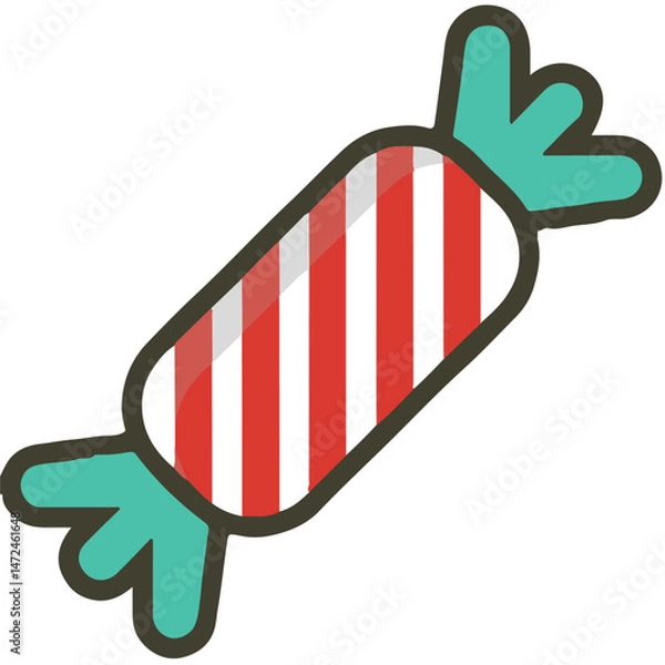 Obraz Candy Icon for Christmas