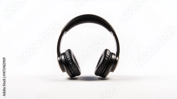 Obraz noice cancellation headphones isolated on white background modern gadget