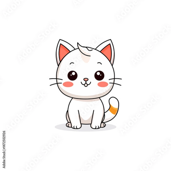 Obraz Cute Little White Cat