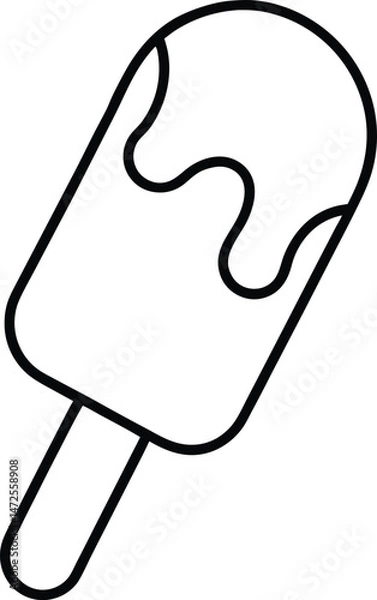 Obraz ice cream bar icon vector illustration
