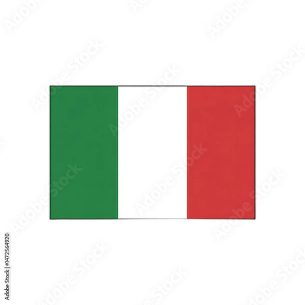 Fototapeta italian flag vector