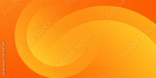Fototapeta Abstract orange background with circles. Vector illustration