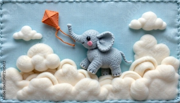 Obraz handcrafted felt art