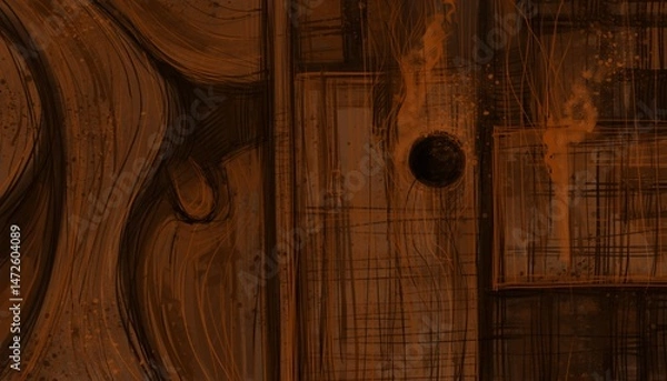 Fototapeta Abstract image for printing - digital painting. The picture is painted by hand on a tablet.