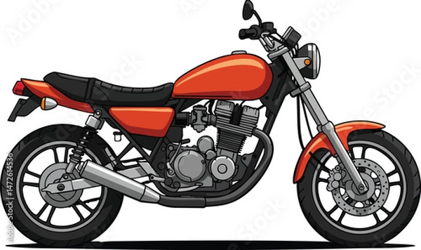 Obraz Orange Motorcycle HD Image