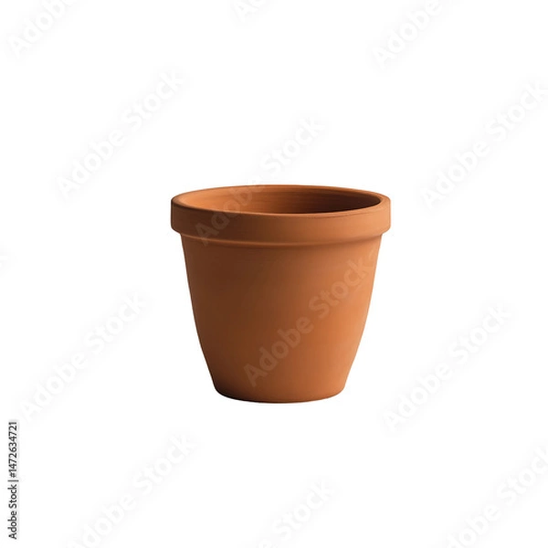 Fototapeta Floral Pot Illustration in Modern Flat Style for Digital Artwork and Graphic Use