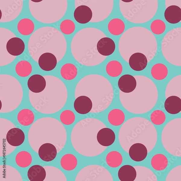 Fototapeta seamless pattern with circles