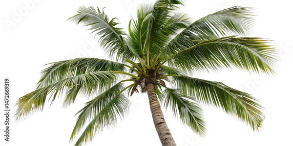 Obraz coconut palm tree isolated on transparent background