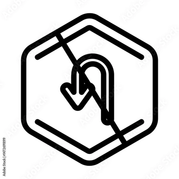 Obraz No Turn Back Icon