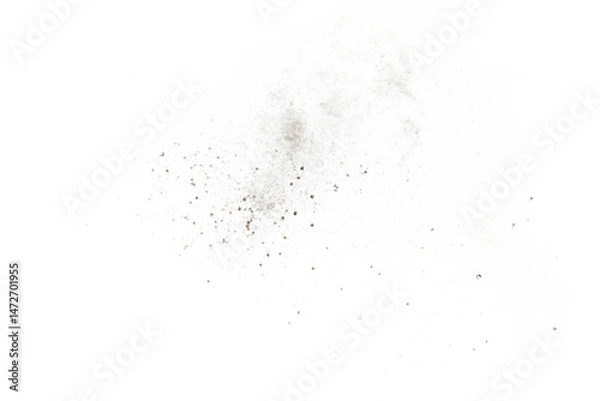 Fototapeta Abstract White Powder Explosion on Black Background for Design Elements