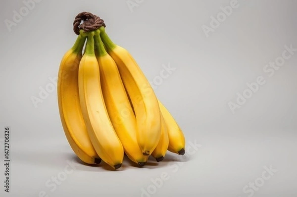 Obraz Yellow Bananas on Gray