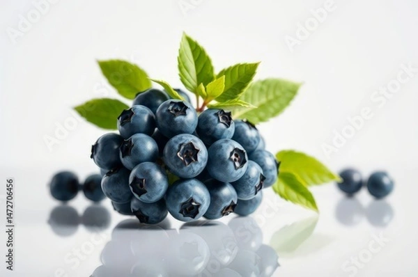 Obraz Vibrant Bhutanese Blueberries Cluster