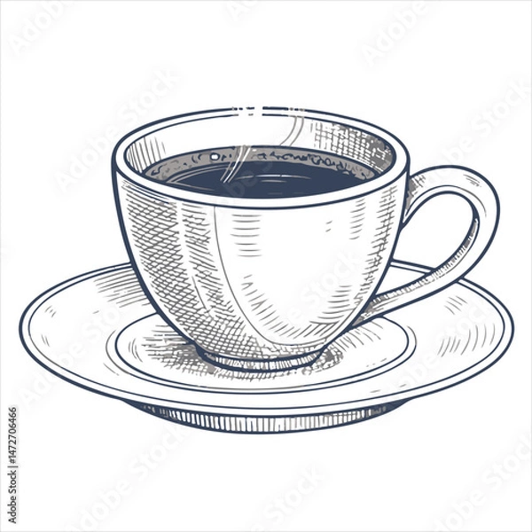 Obraz A teacup adorned with a plant