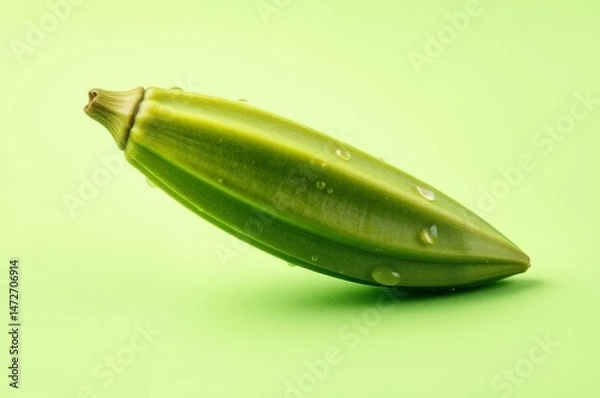 Obraz Fresh Okra Pod Close-Up