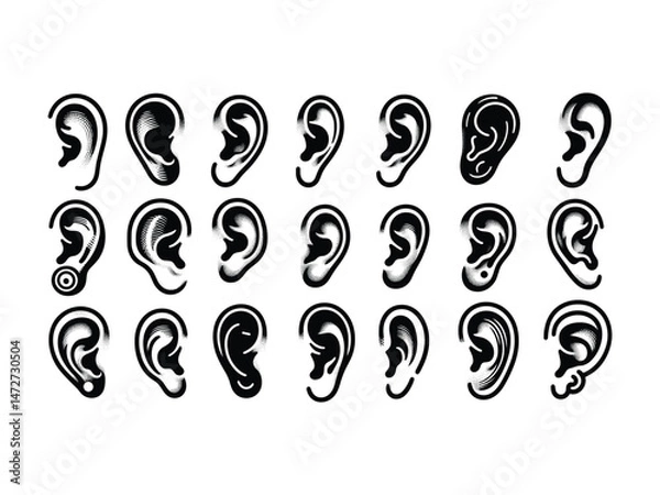 Fototapeta Ears Vector Icon Pack 
