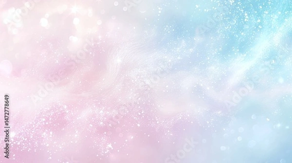 Fototapeta Abstract background with pastel colors pink blue and white creating a dreamy effect.