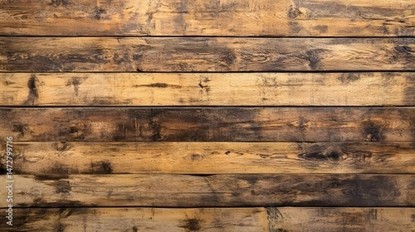 Fototapeta Rustic aged planks texture wood grain background for design and decoration old wooden surface material