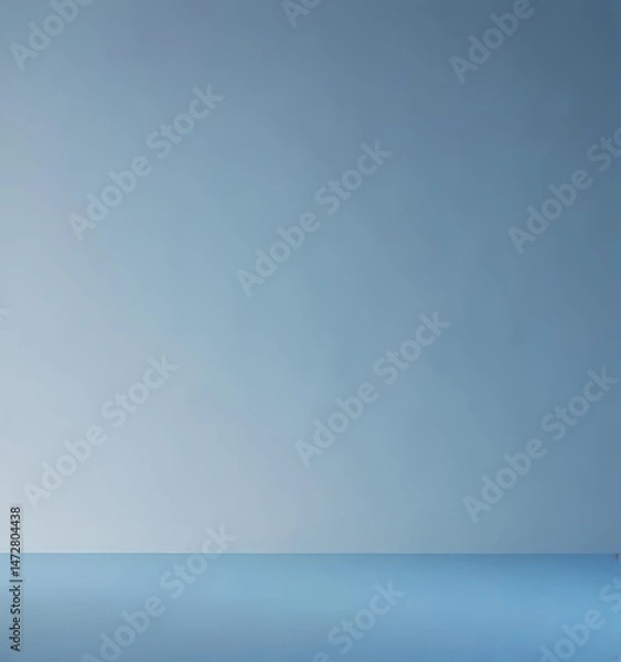 Fototapeta Soft, ethereal light blue gradient backdrop  Smooth transition from pale to deeper blue  , heavenly, ambient, simple