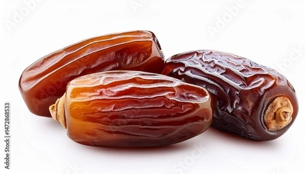 Obraz dry date palm fruit isolated on white
