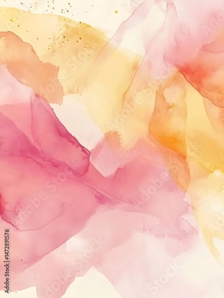Obraz Abstract Watercolor Swirl: A captivating abstract watercolor artwork showcasing a delicate dance of hues, evoking a sense of serenity and artistic expression.