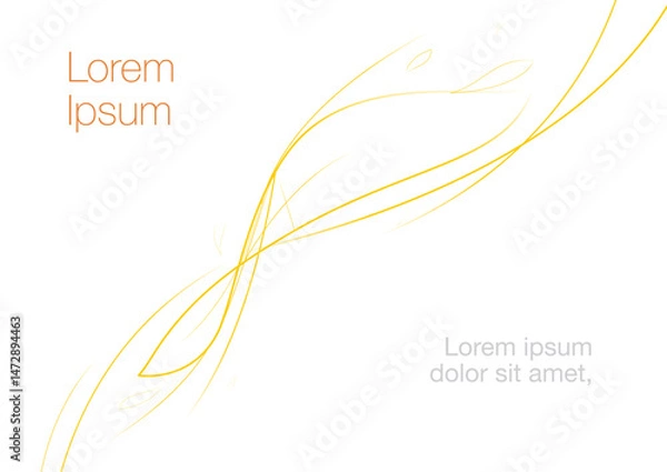 Obraz vector presentation folder banner template with organic theme