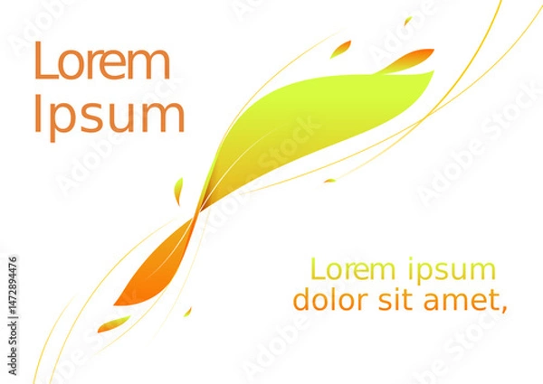 Obraz vector presentation folder banner template with organic theme