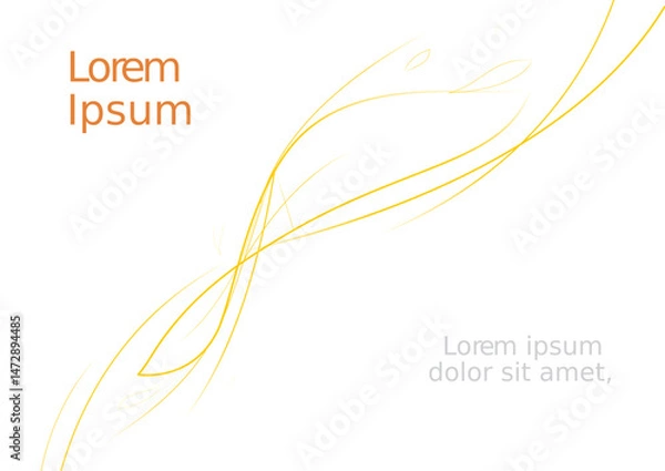 Obraz vector presentation folder banner template with organic theme