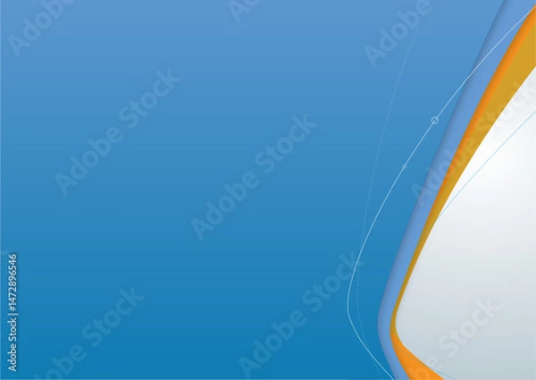 Obraz abstract blue background with waves